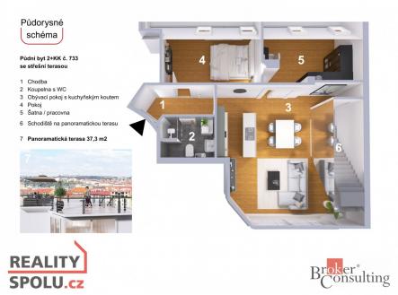 Prodej bytu, 3+kk, 113,3 m²