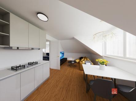 Prodej bytu, 2+kk, 49,6 m²