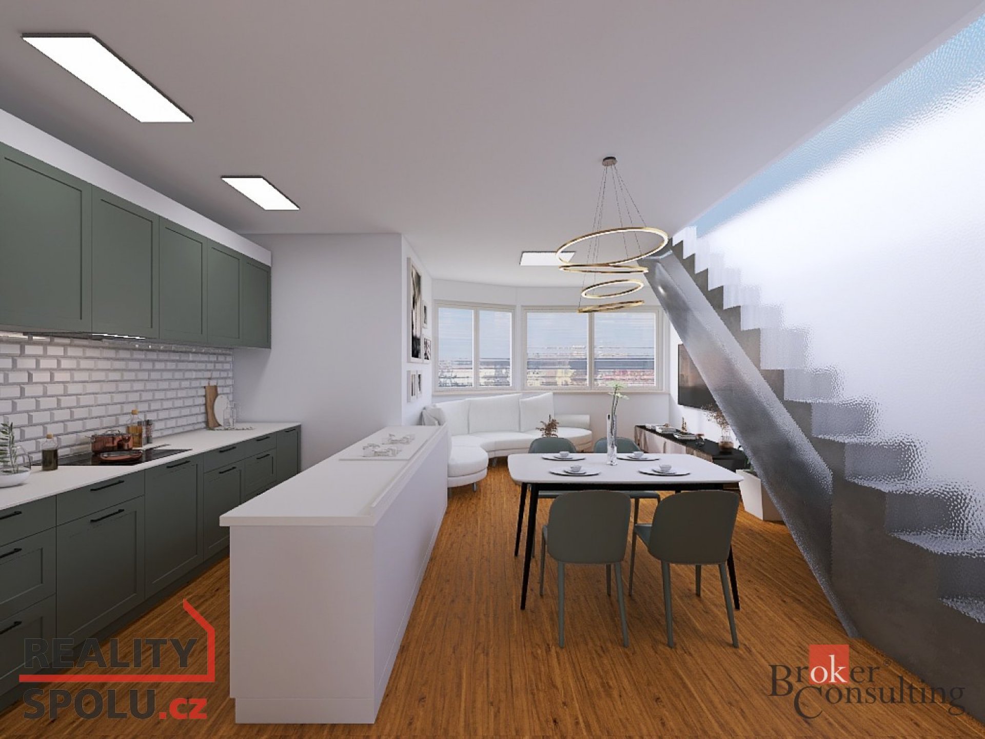 Půdní byt 4+kk s panoramatickou střešní terasou