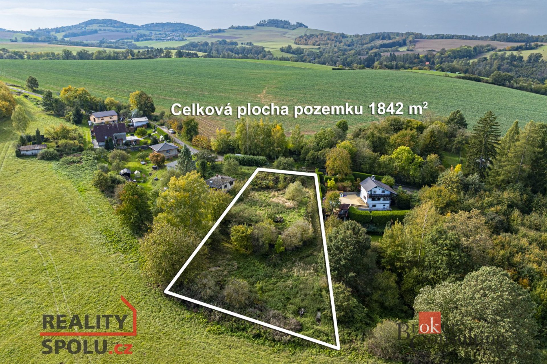 Prodej, pozemky/bydlení, 1842 m2, Hvězdonice, Benešov [ID 64971]