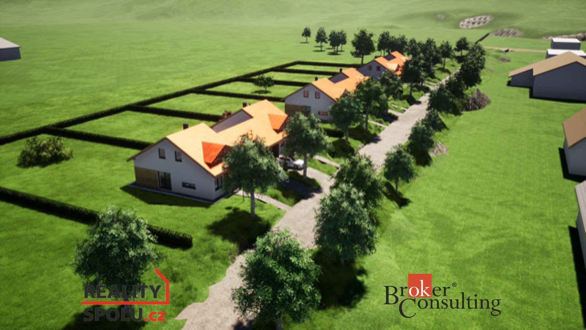 Stavební pozemek na prodej – 4121 m² v malebné obci Nové Dvory na Vysočině