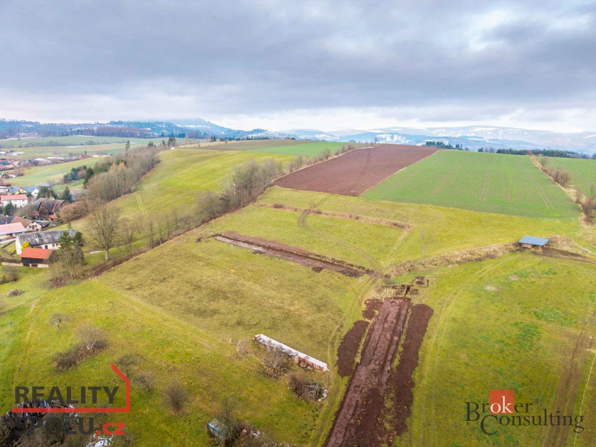 Prodej, pozemky/bydlení, 1257 m2, Horní Branná, Semily [ID 65724]