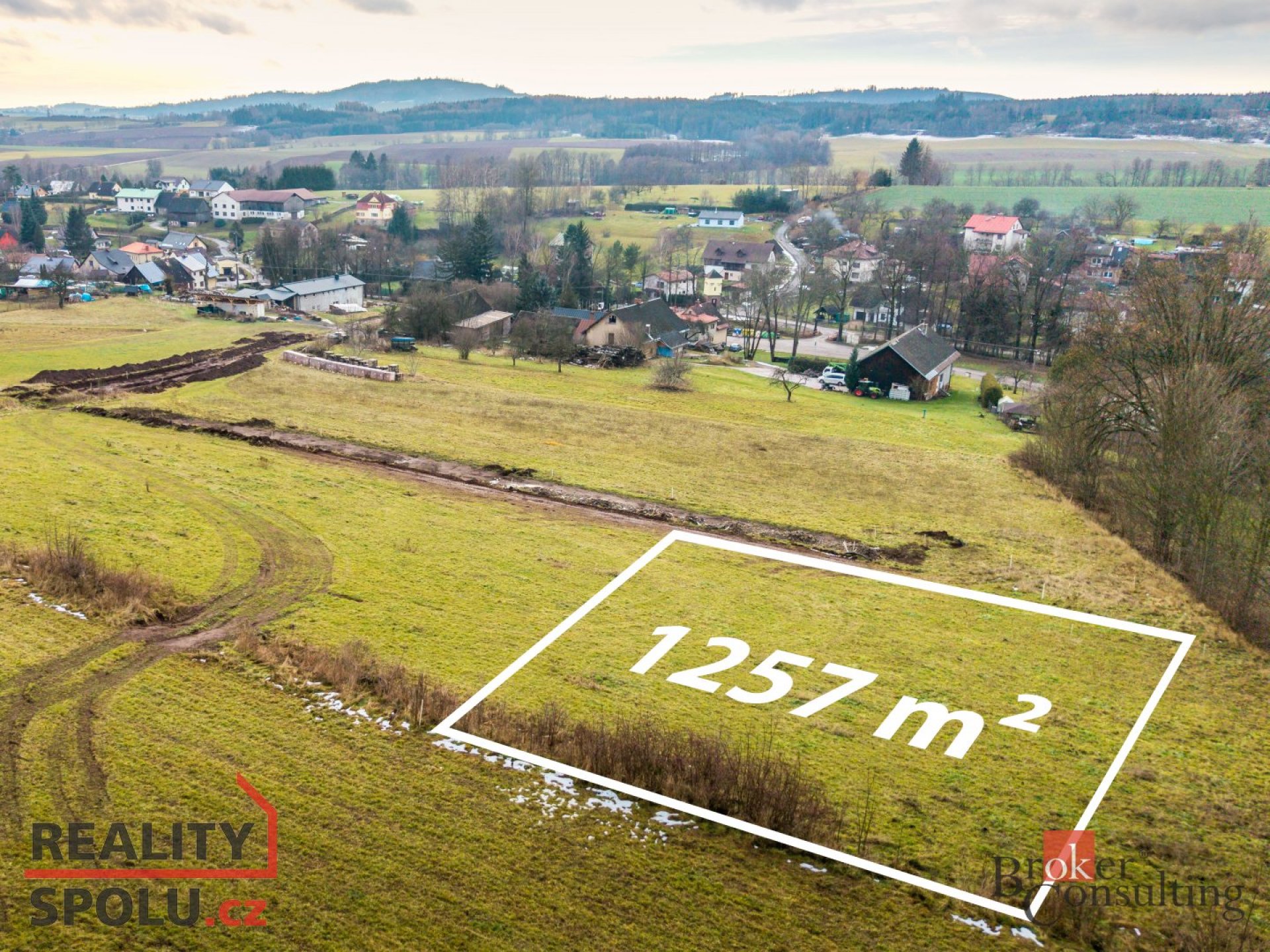 Prodej, pozemky/bydlení, 1257 m2, Horní Branná, Semily [ID 65724]