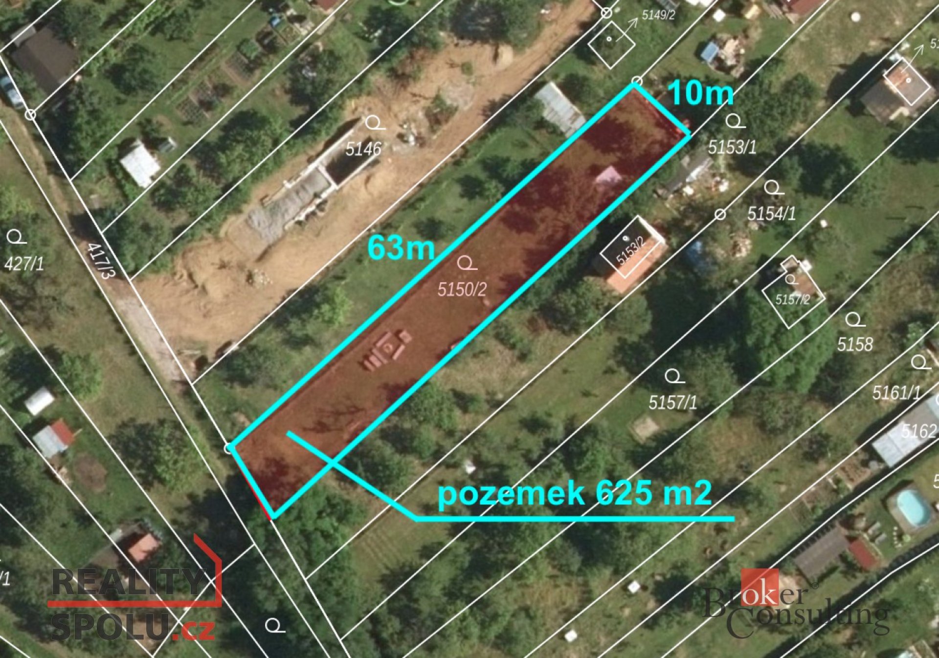 Prodej, pozemky/zahrada, 628 m2, Znojmo, Znojmo [ID 69012]