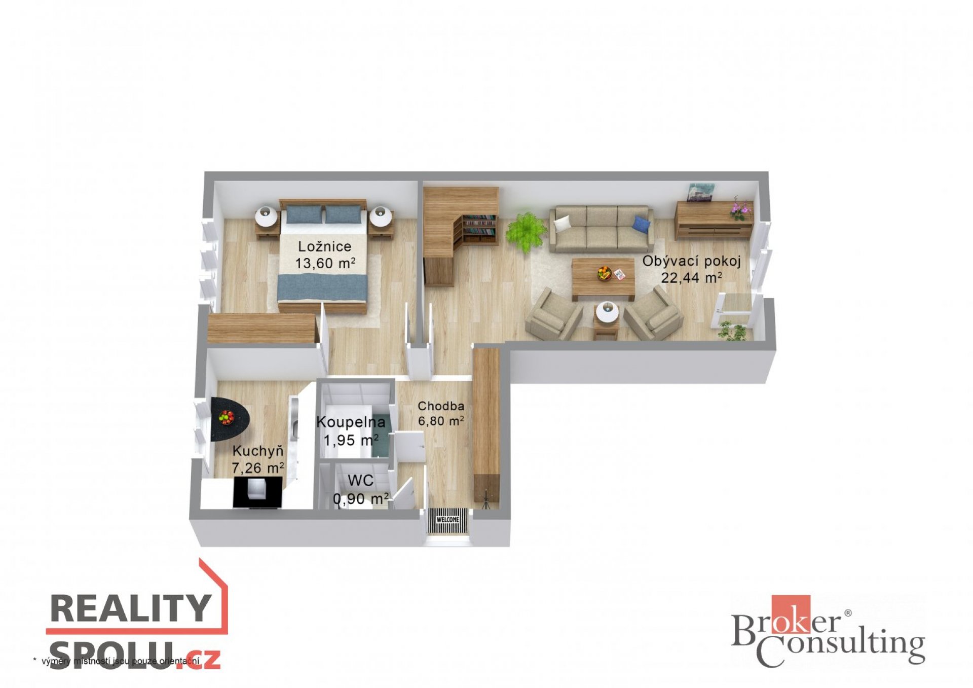 Prodej bytu 2+1 (60,40 m²) – Citice u Sokolova