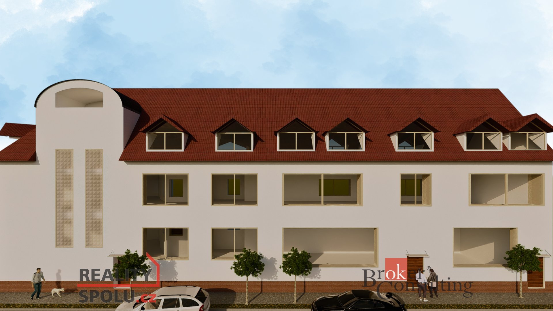 Developerský projekt - Bytový dům s pozemkem k další výstavbě v centru města Hodonín