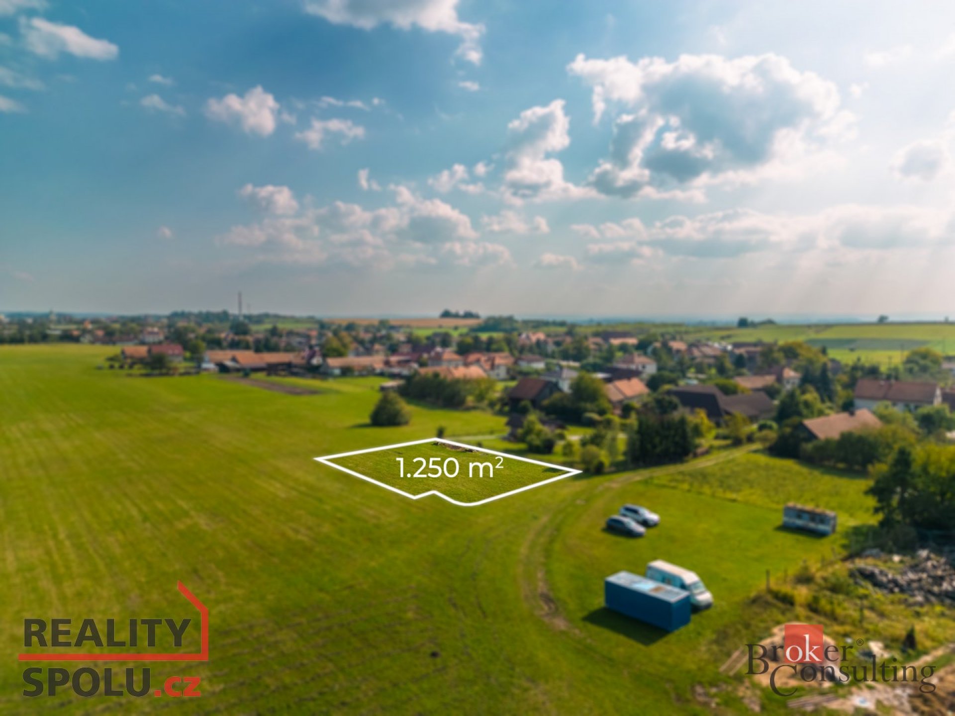 Prodej, pozemky/bydlení, 1250 m2, Horní Ředice, Pardubice [ID 71239]