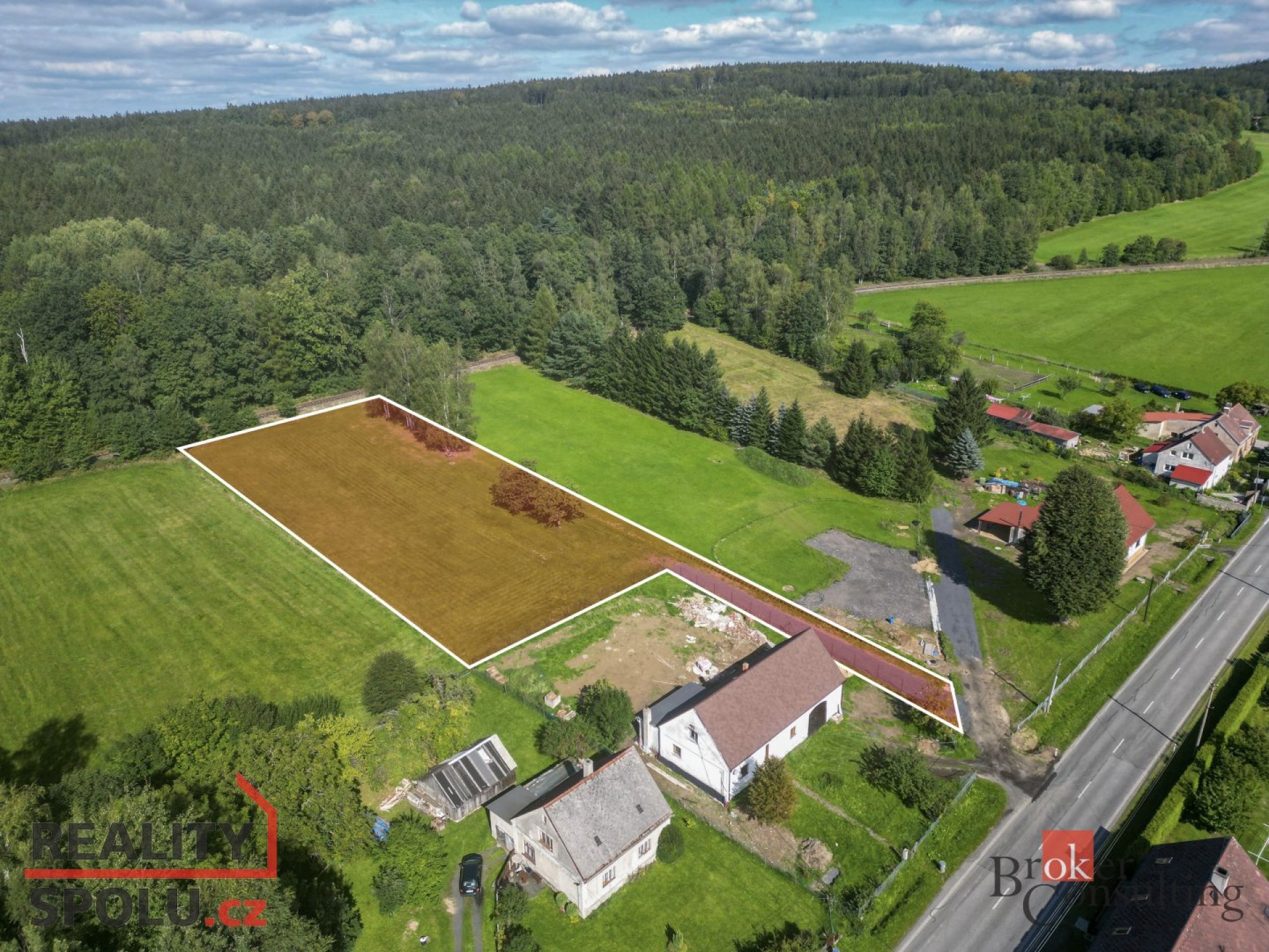 Prodej, pozemky/bydlení, 3393 m2, Nové Město pod Smrkem , Liberec [ID 71112]