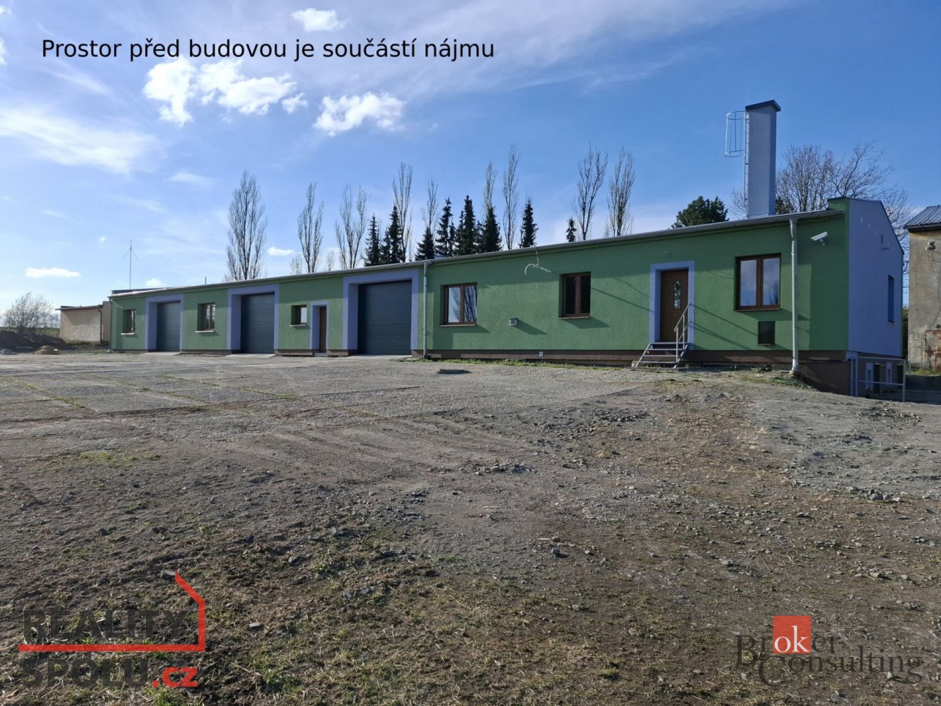 Pronájem výrobní/skladovací hala 337 m2, kanceláře, se sociálním zázemím