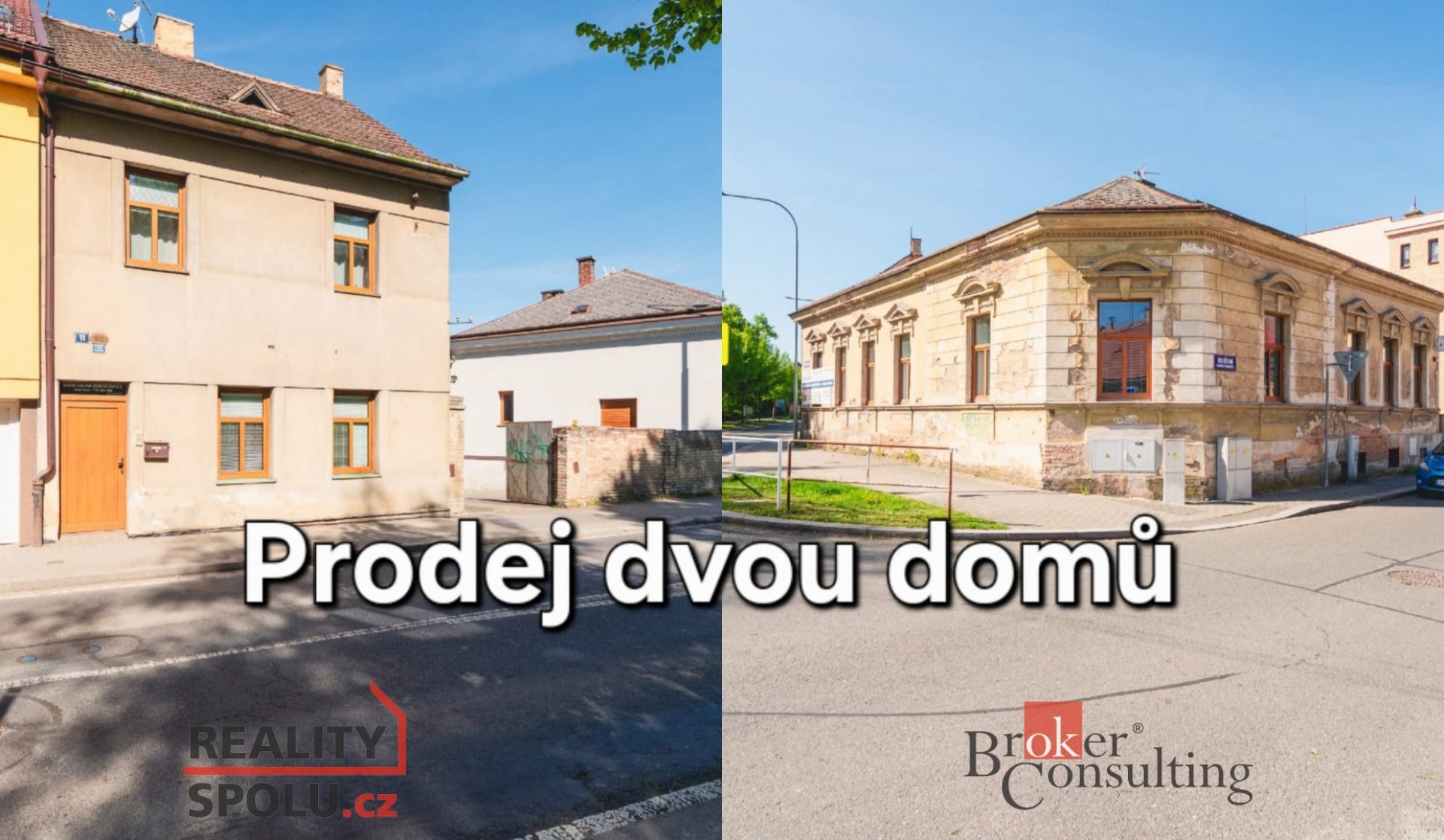 Dva unikátní rodinné domy s vysokým potenciálem