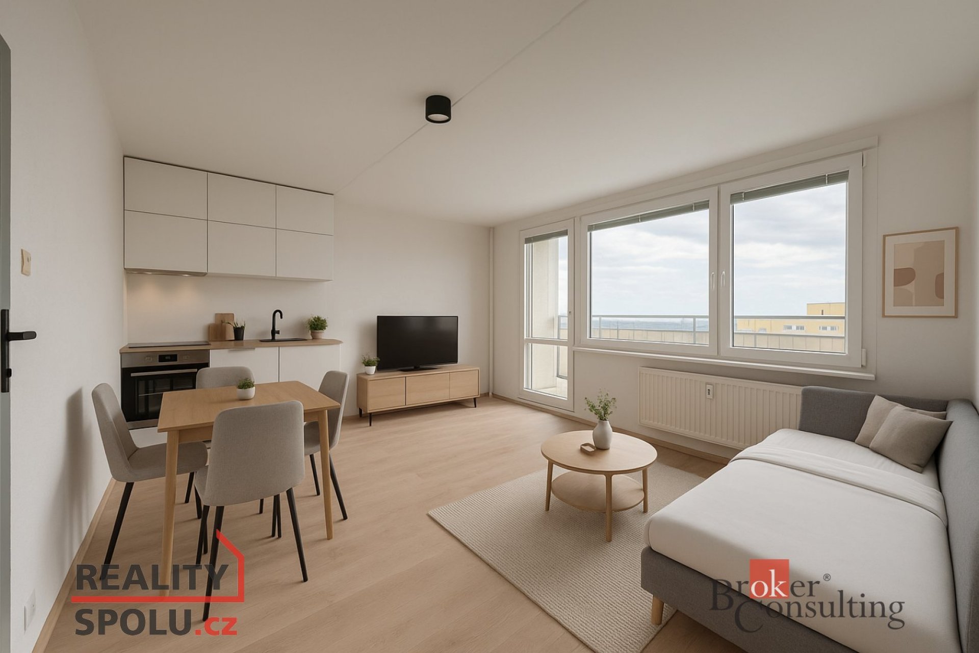 Prodej bytu 1+kk, 26 m² + lodžie 7 m² + sklep
