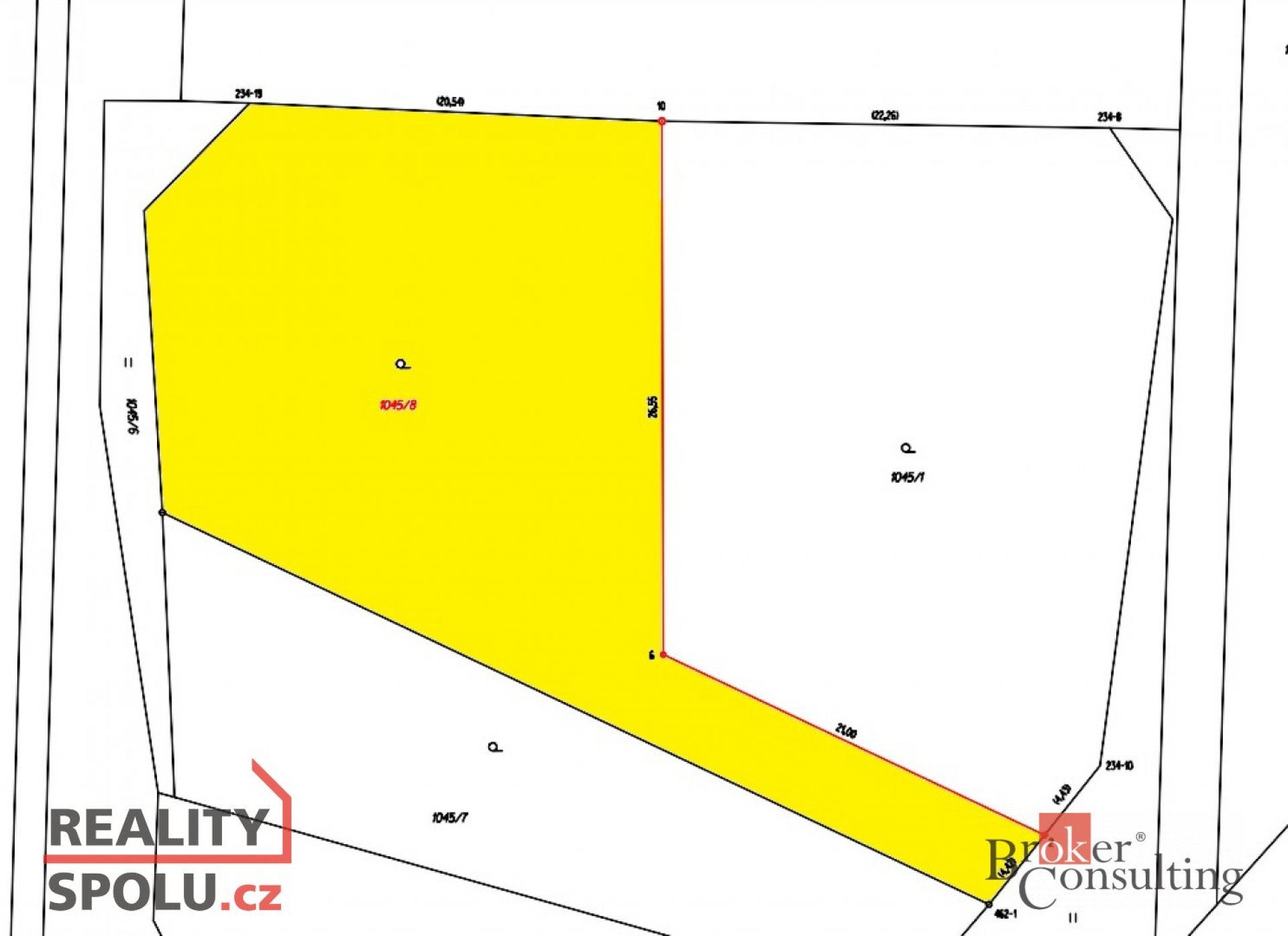 Prodej poloviny pozemku o rozloze 729,42 m2, Ždírec
