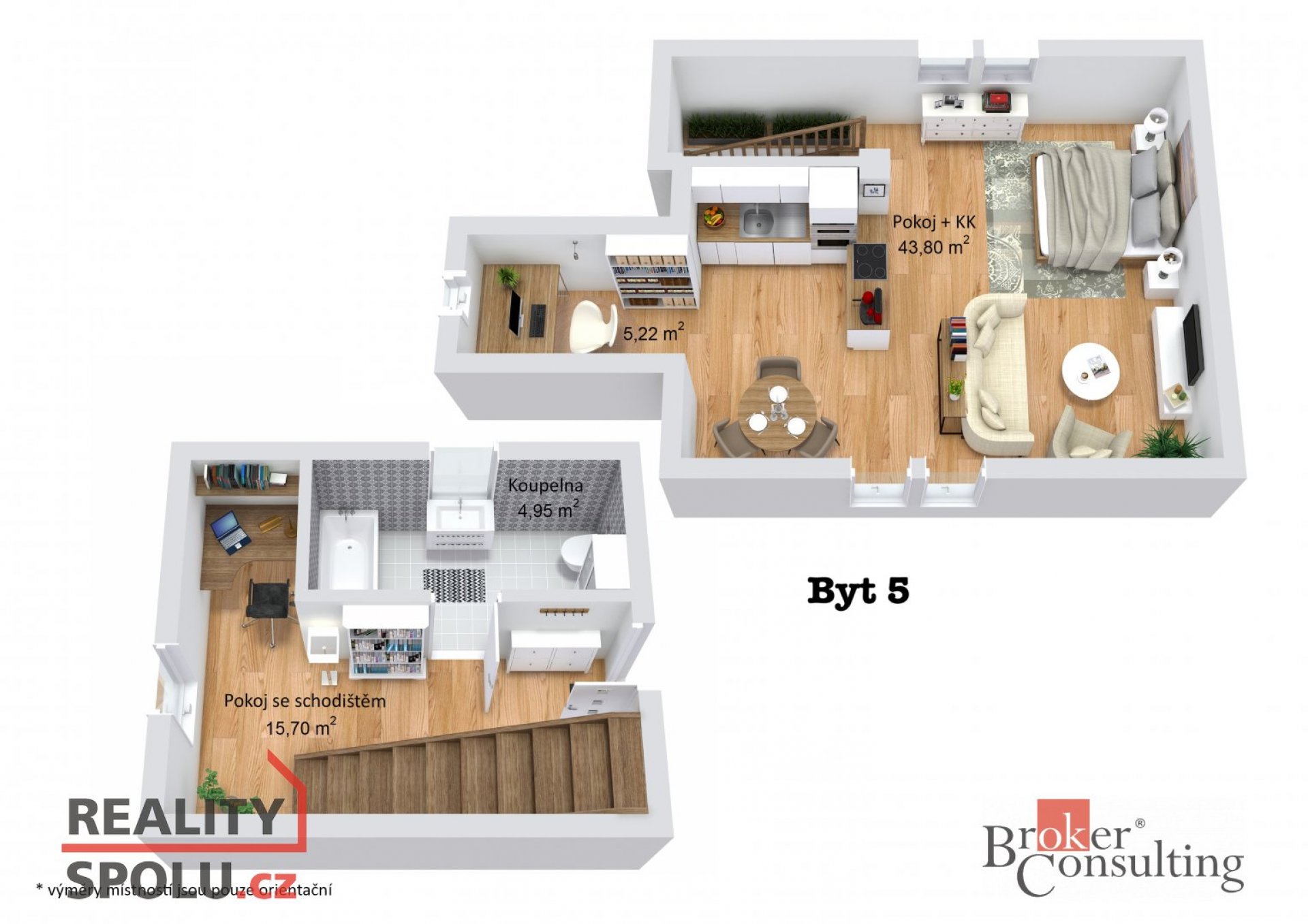 Krásný mezonet o velikosti 71 m²