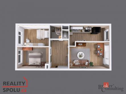 Prodej bytu, 3+1, 70 m²