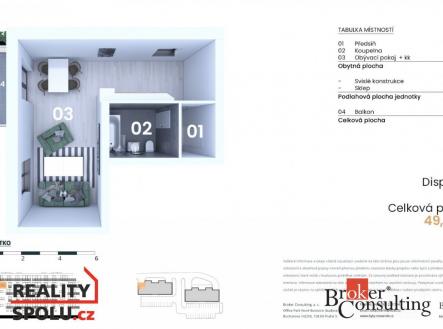 Prodej bytu, 1+kk, 39 m²