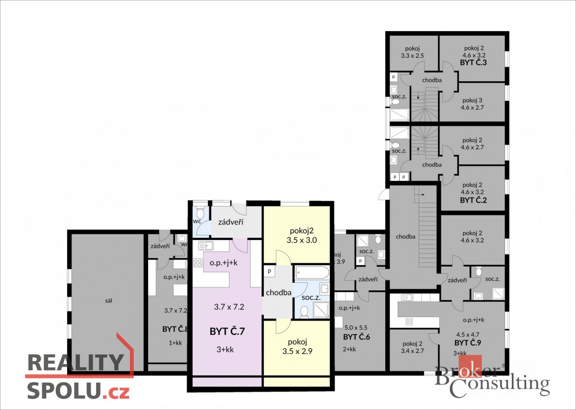 Prodej, byty/3+kk, 64.22 m2, Bukovina , Černilov, Hradec Králové [ID 72795]