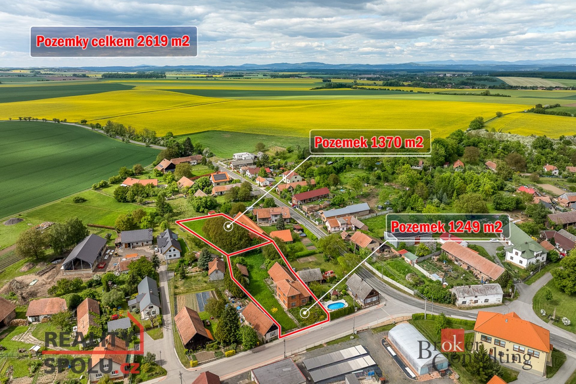 Prodej rodinného domu 5+1, pozemek 2619 m², zahrada, Vinary, okr. Hradec Králové