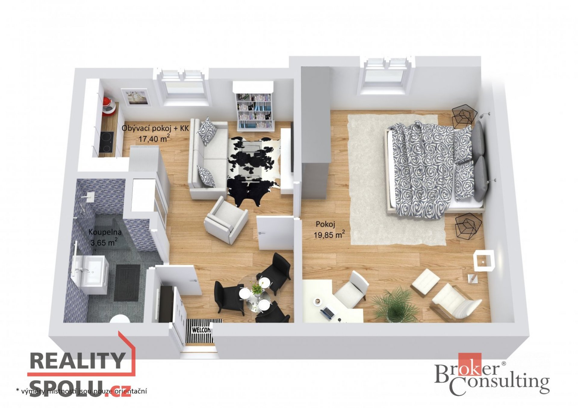 Pronájem, byty/2+kk, 40 m2, Pod Strání 138/13, 36263 Dalovice, Karlovy Vary [ID 72220]