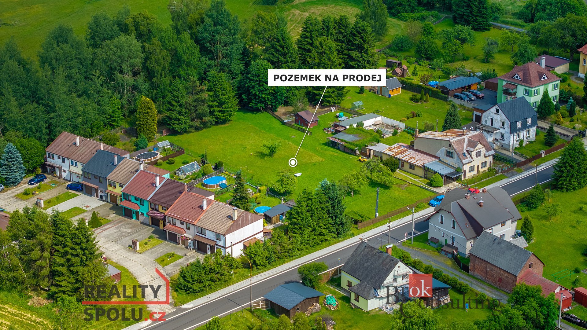Stavební pozemek 1756 m2 Velký Šenov