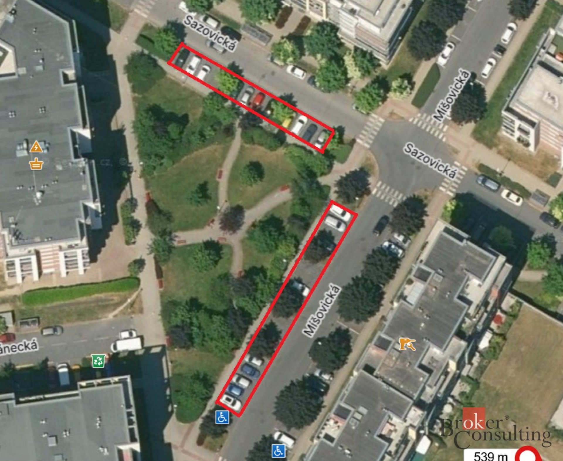 Dlouhodobý pronájem parkovacího stání Zličín