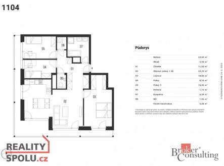 Prodej bytu, 4+kk, 122 m²