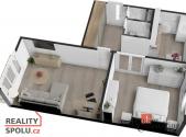Prodej bytu, 2+1, 54 m²