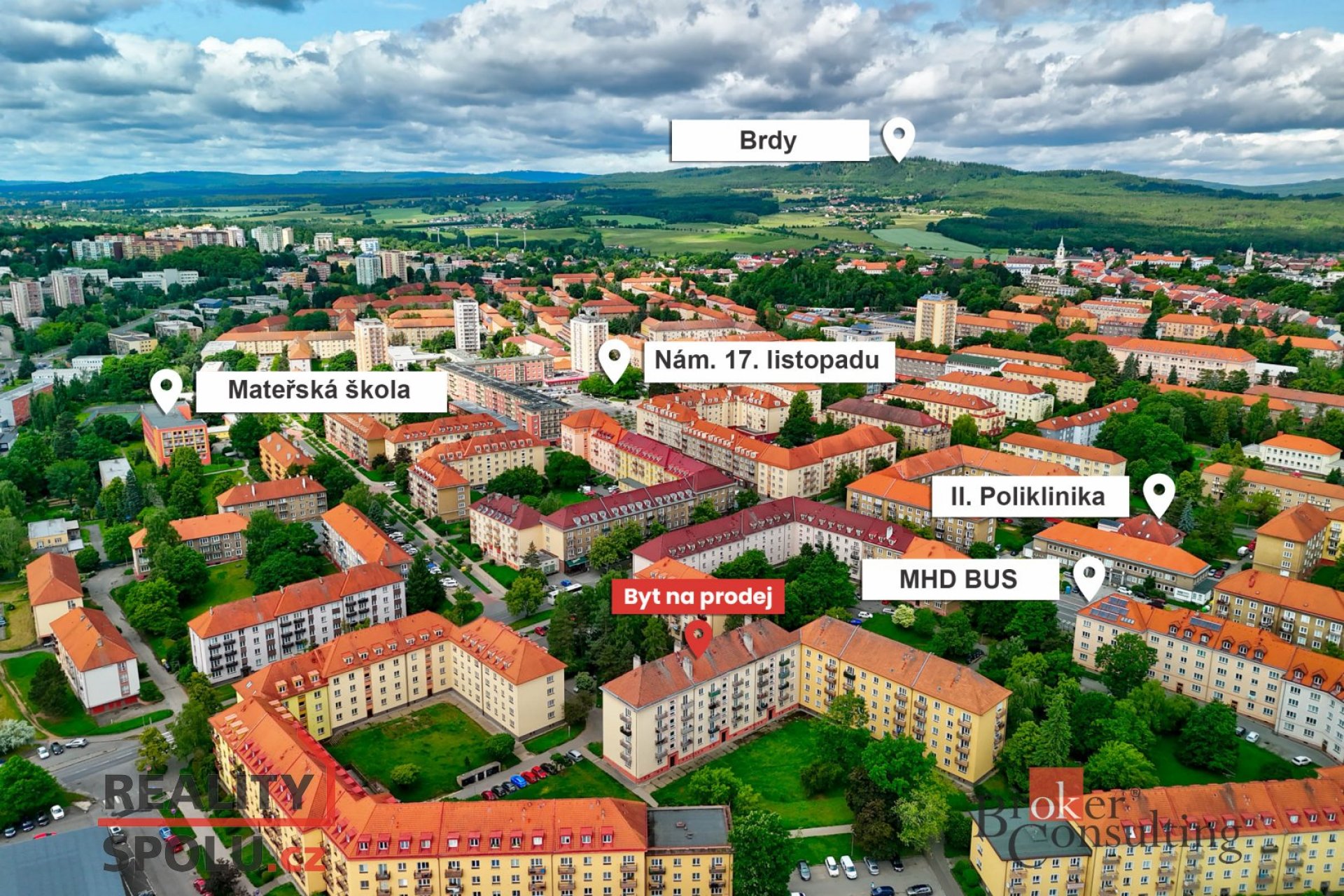 Klidné bydlení v centru Příbrami