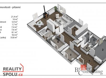Prodej - dům/vila, 180 m²