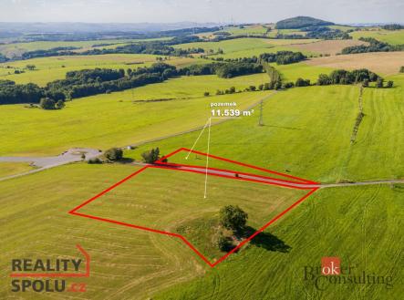 Prodej - pozemek, zemědělská půda, 11 539 m²