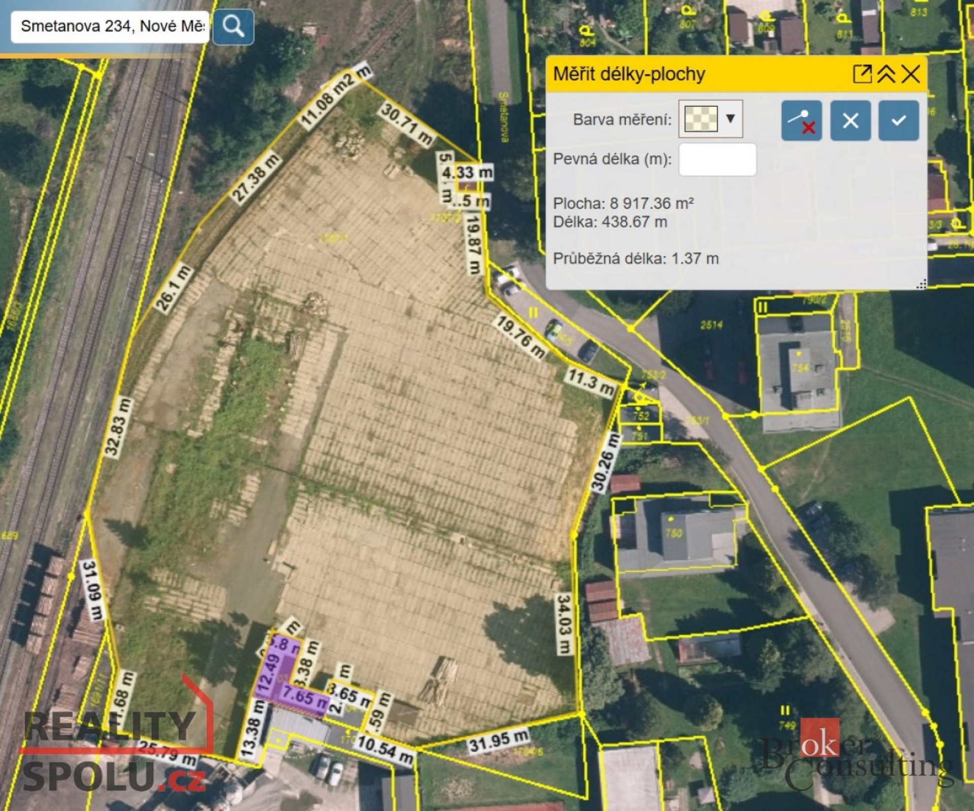 Prodej, pozemky/bydlení, 8920 m2, Smetanova 234, 46365 Nové Město pod Smrkem, Liberec [ID 75350]