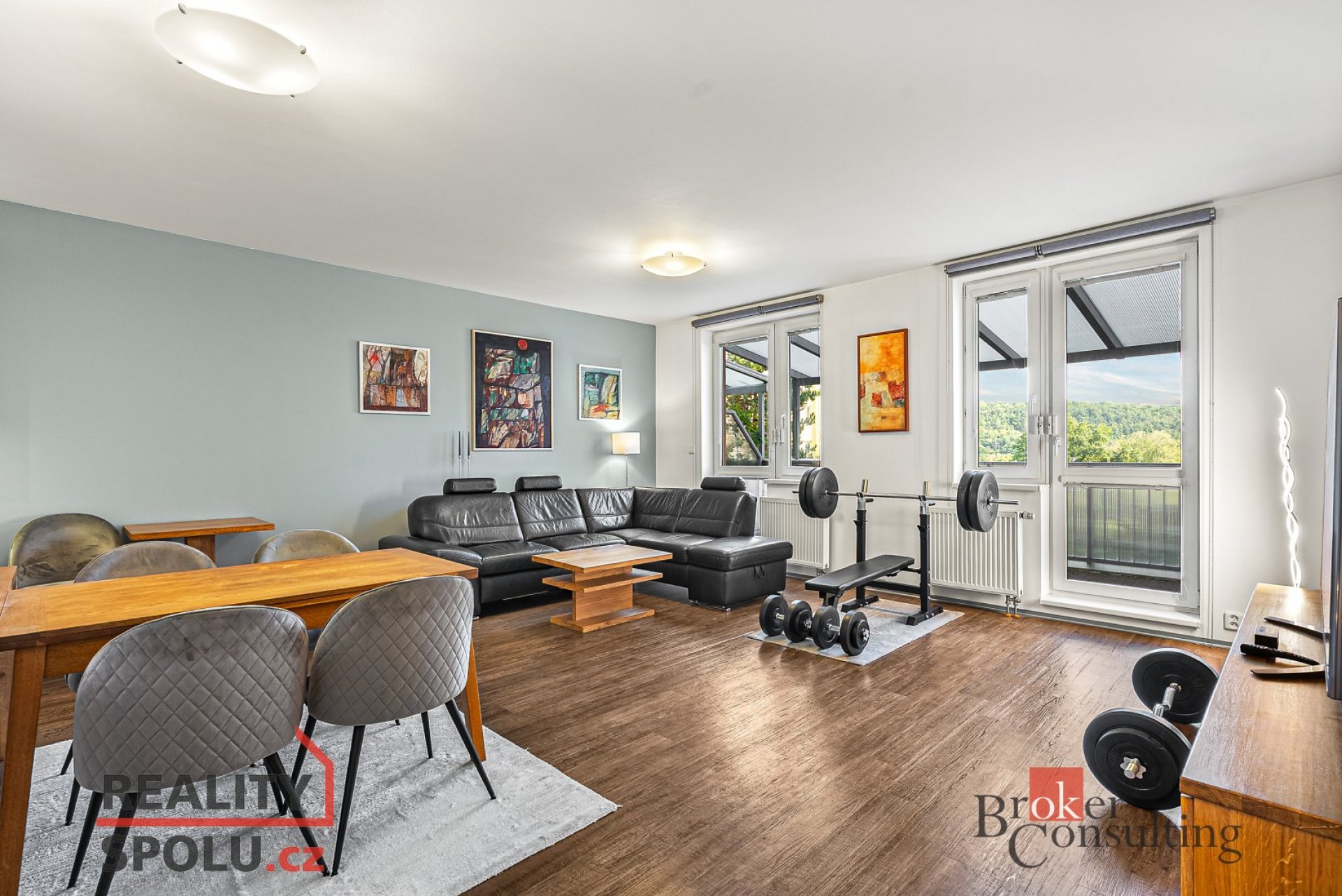 Prodej prosluněného 3kk 95 m2 + Terasa + Balkon + sklep v těsné blízkosti Kunratického lesa - P4