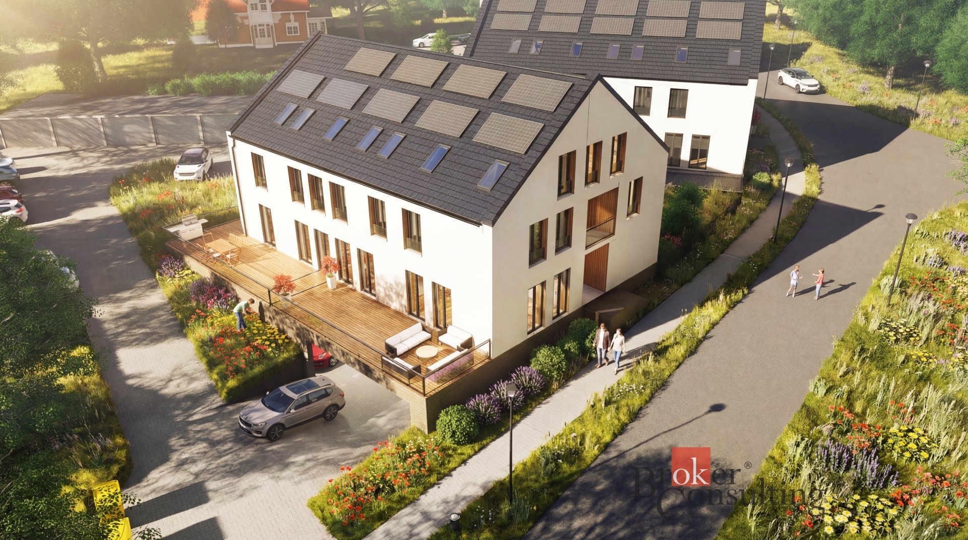 Prodej bytu 2+kk budova A1, terasa, zahrada