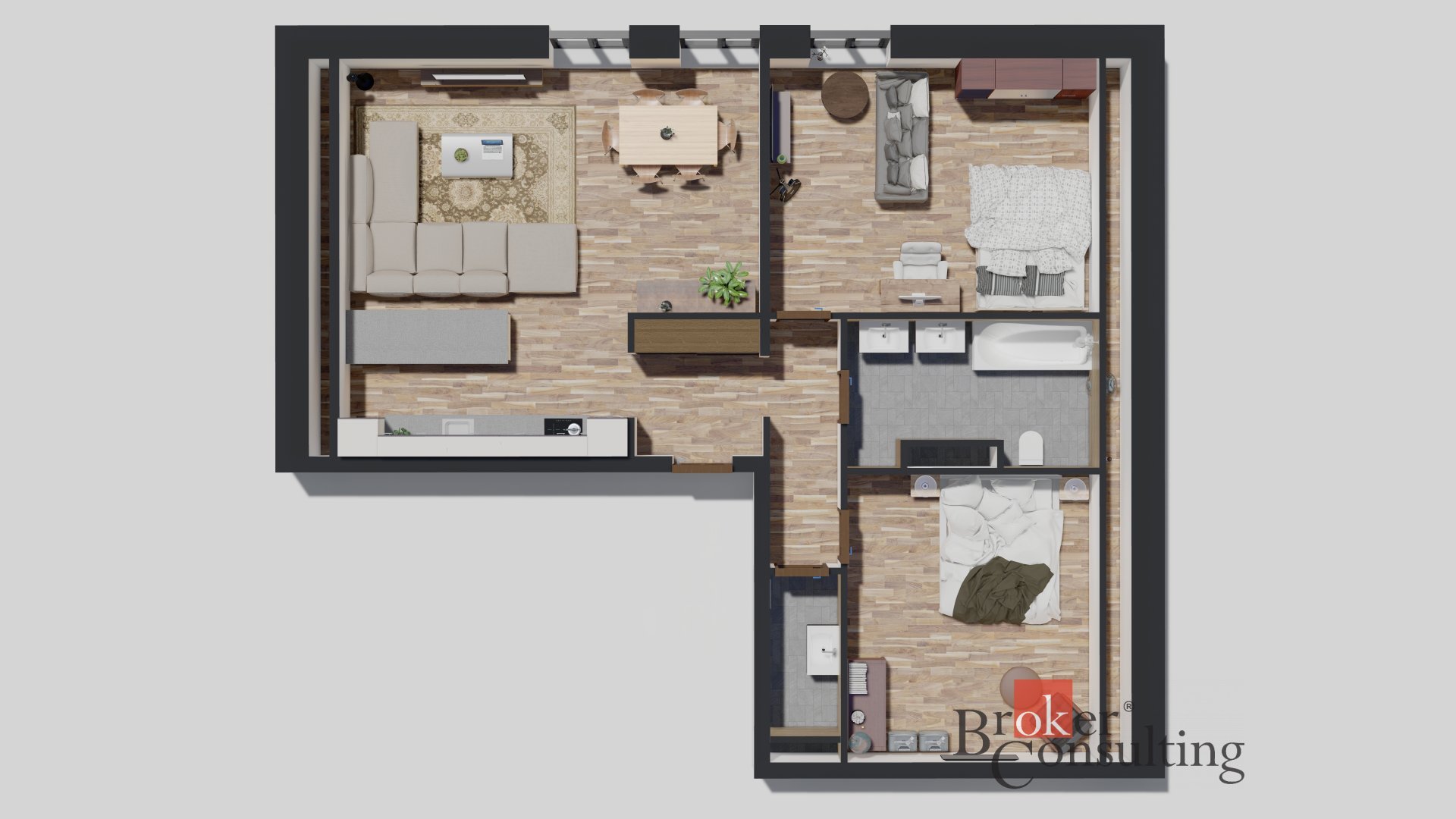 Prodej bytu 3+kk budova A byt 7