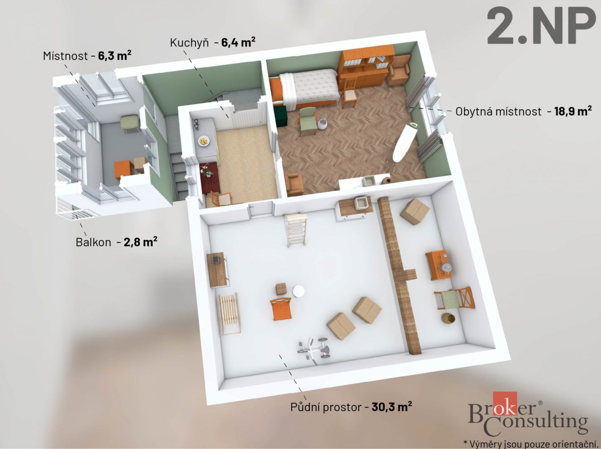 Stavební pozemek 1 114 m² s původní zástavbou – snížení ceny o 600 000 Kč