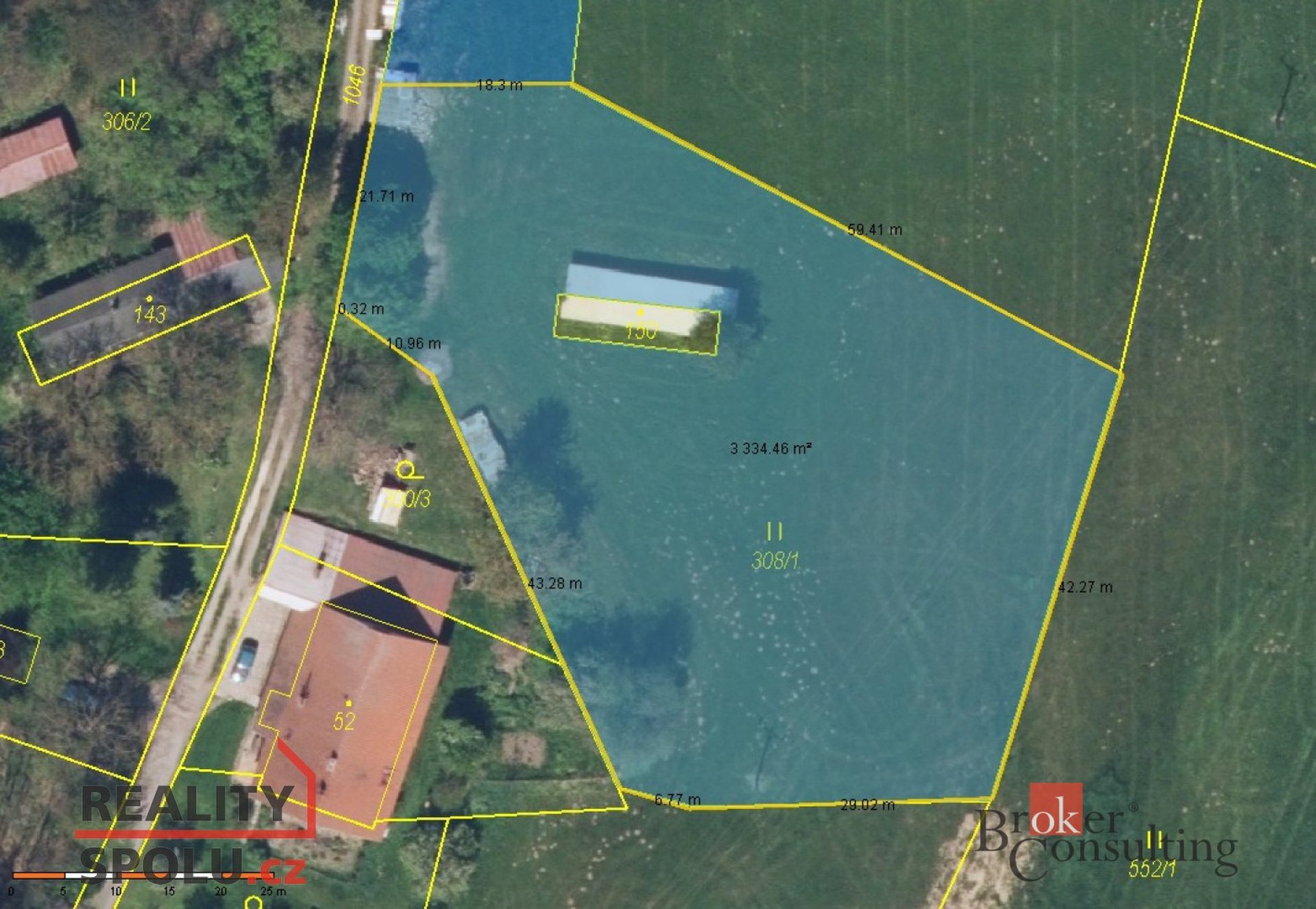 Prodej, pozemky/bydlení, 3300 m2, Bohdašín  [ID 79423]