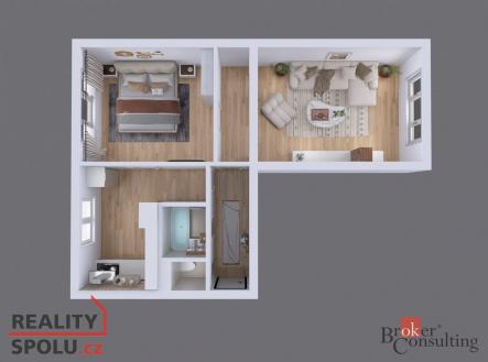 Prodej bytu, 2+1, 54 m²