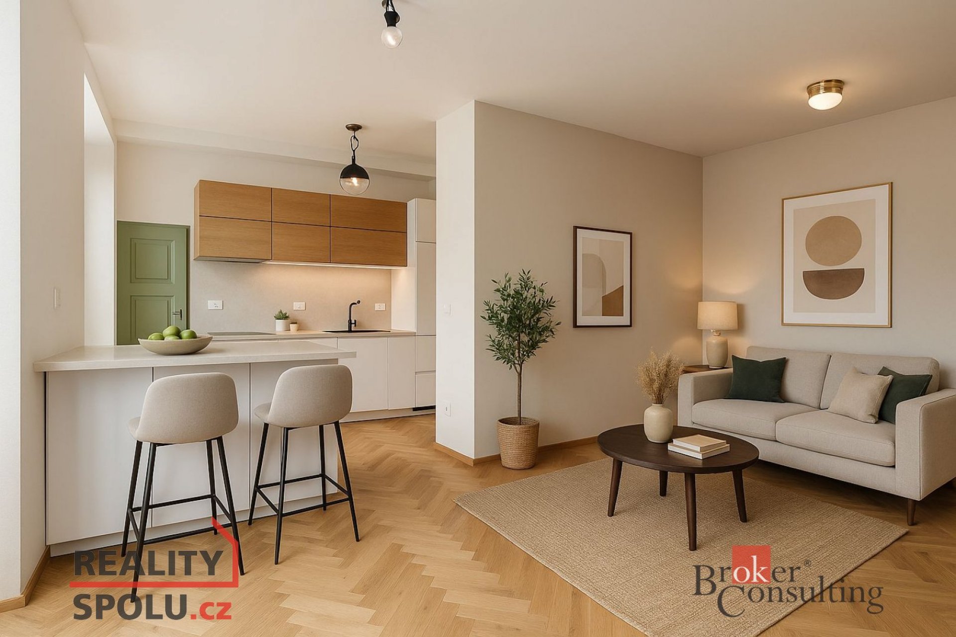 Pronájem, byty/2+kk, 61 m2, Jičínská 1617/31, Žižkov, 13000 Praha 3 [ID 79611]