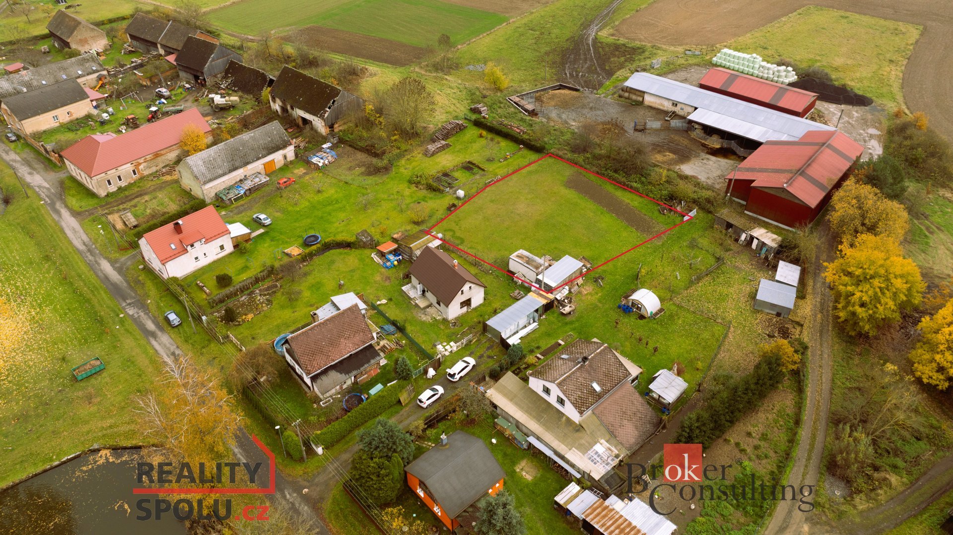 Prodej stavebního pozemku 1107m2 Pavlíkov