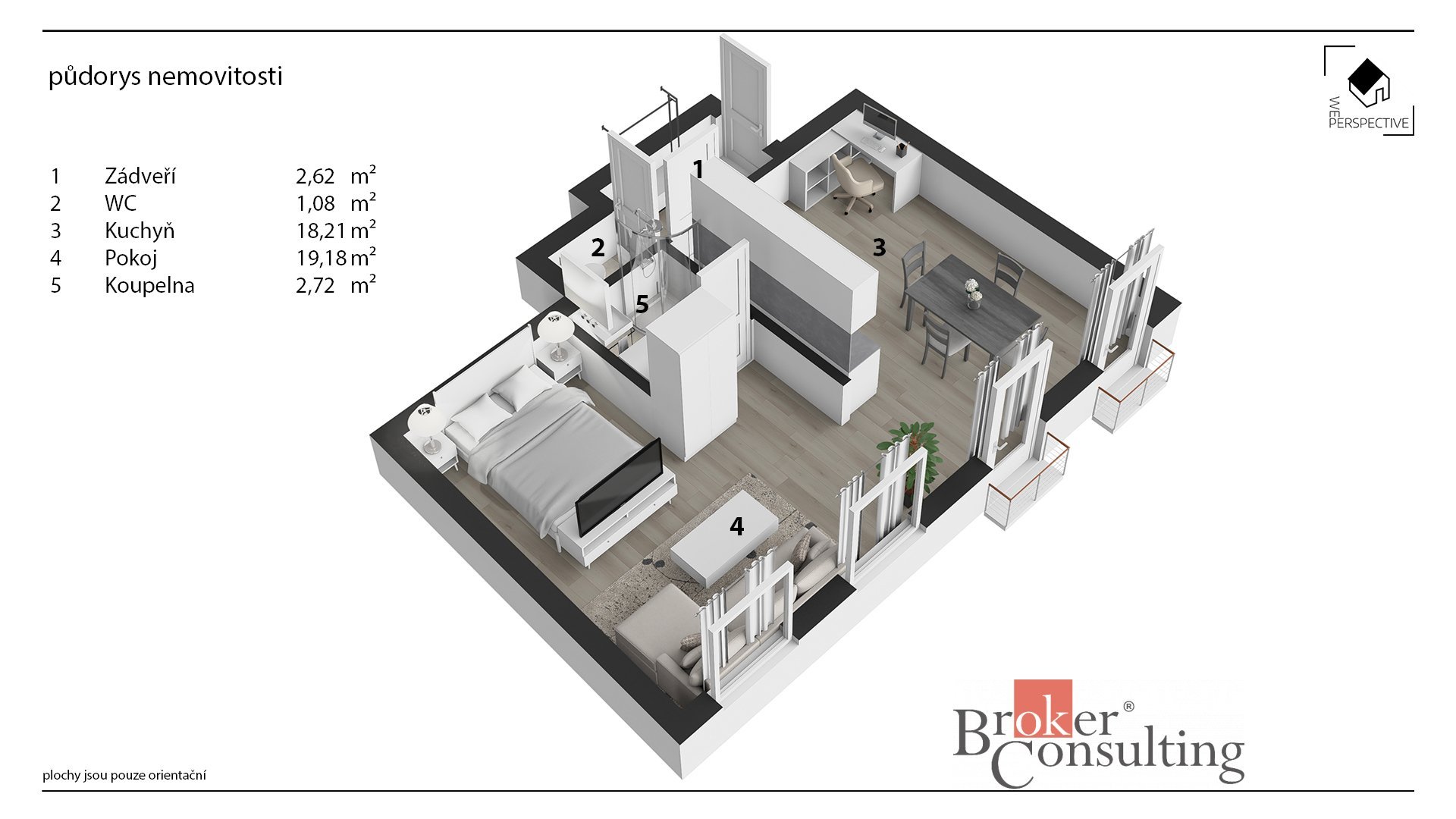 Byt 2+kk v centru Poděbrad – 1 min od kolonády | ideální investice i startovací bydlení