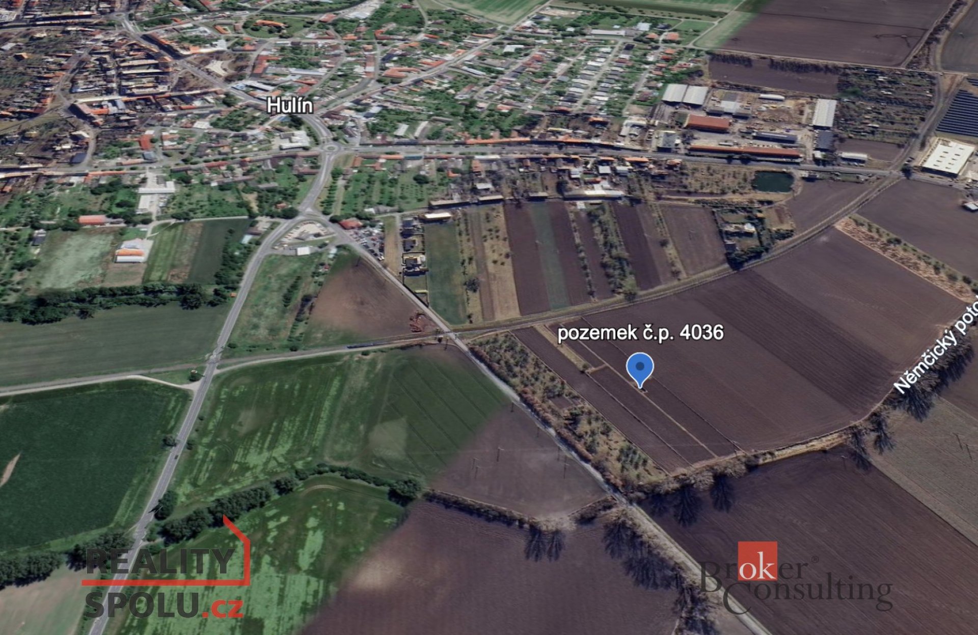 Prodej, pozemky/pole, 10854 m2, Hulín, Kroměříž [ID 80416]