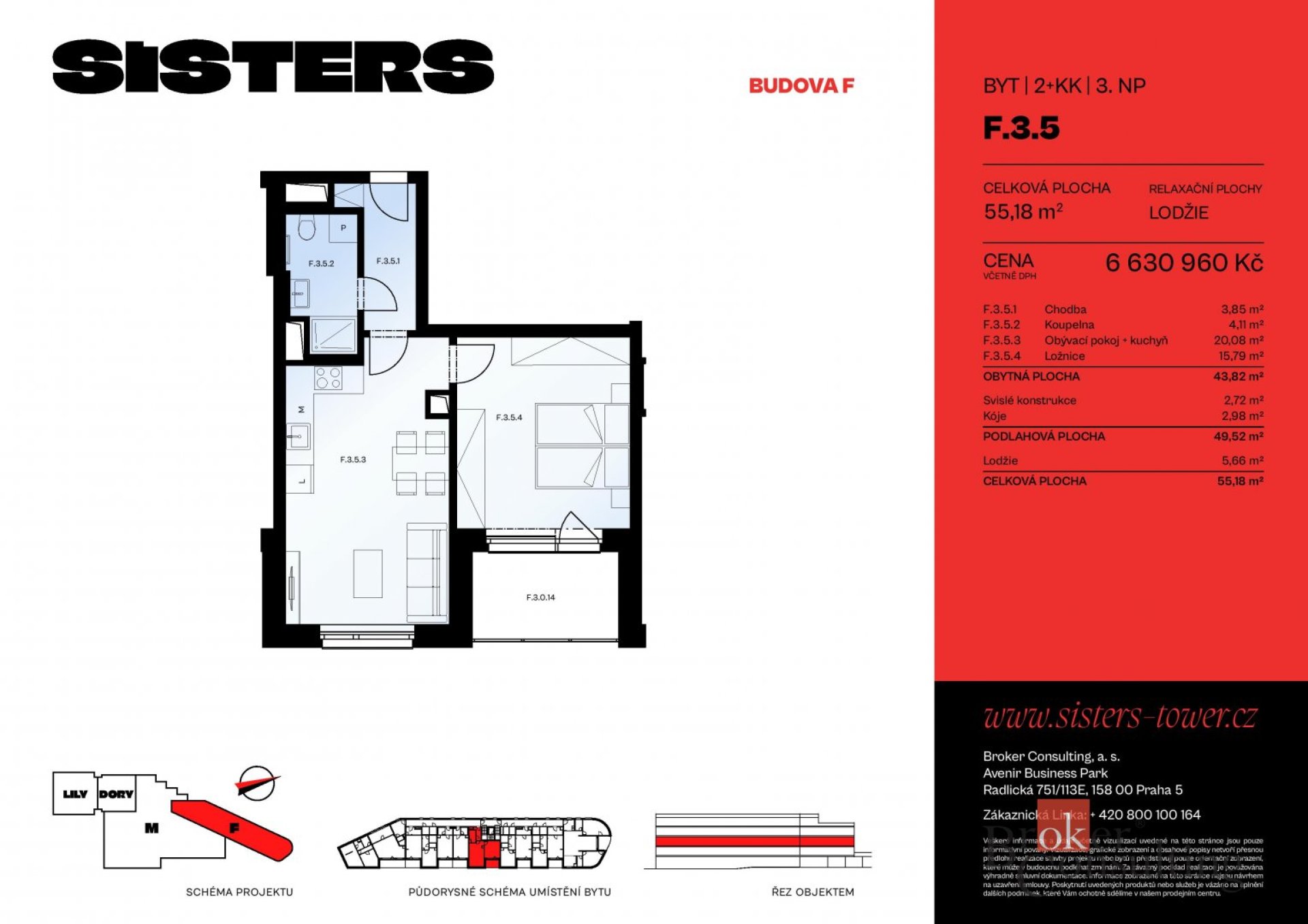 Prodej, byty/2+kk, 55 m2, náměstí Českých bratří 2476/10, Jižní Předměstí, 30100 Plzeň 3 [ID 81498]