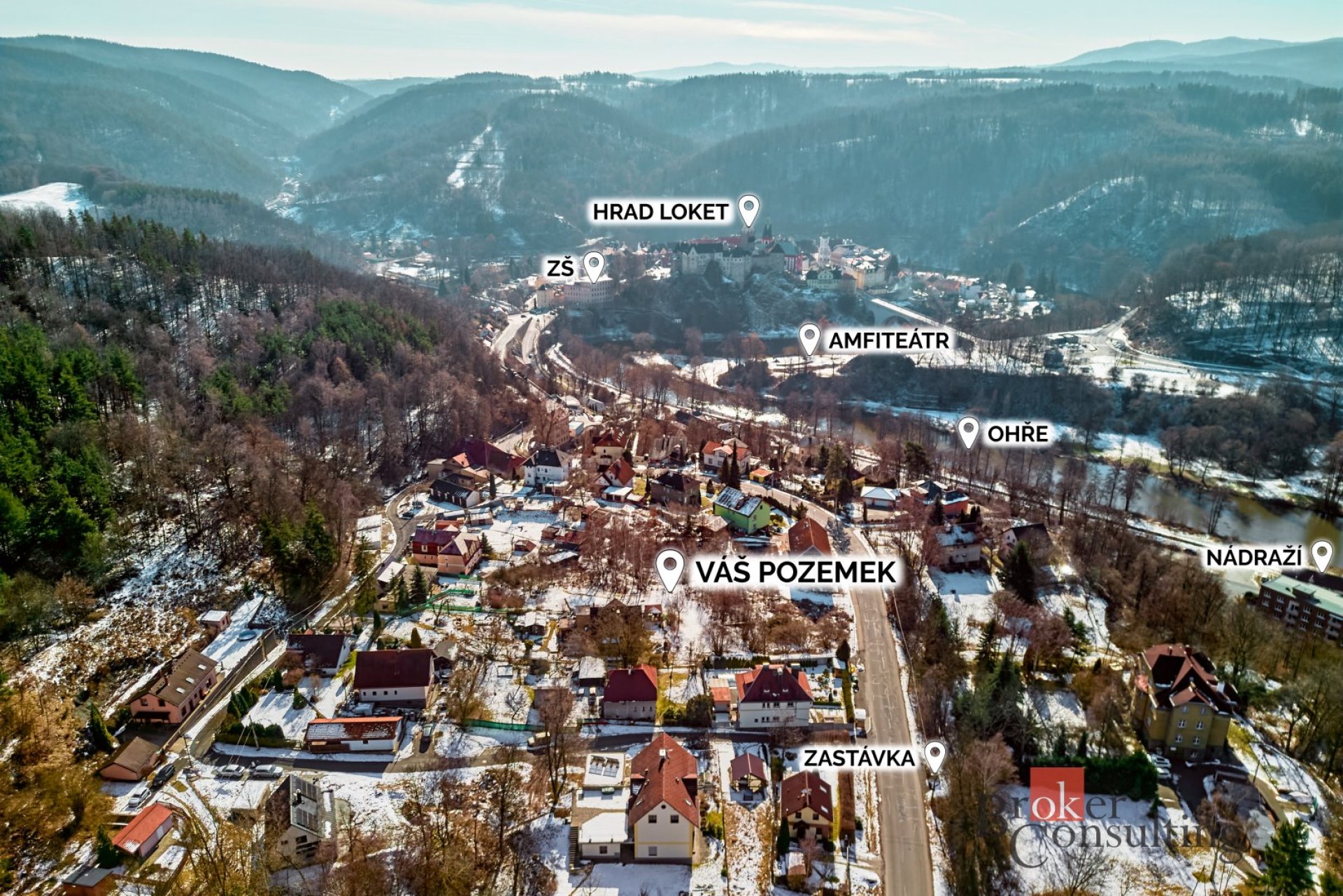 Prodej, pozemky/bydlení, 1803 m2, Loket, Sokolov [ID 81822]