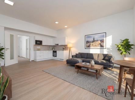 Pronájem bytu, 1+kk, 50 m²