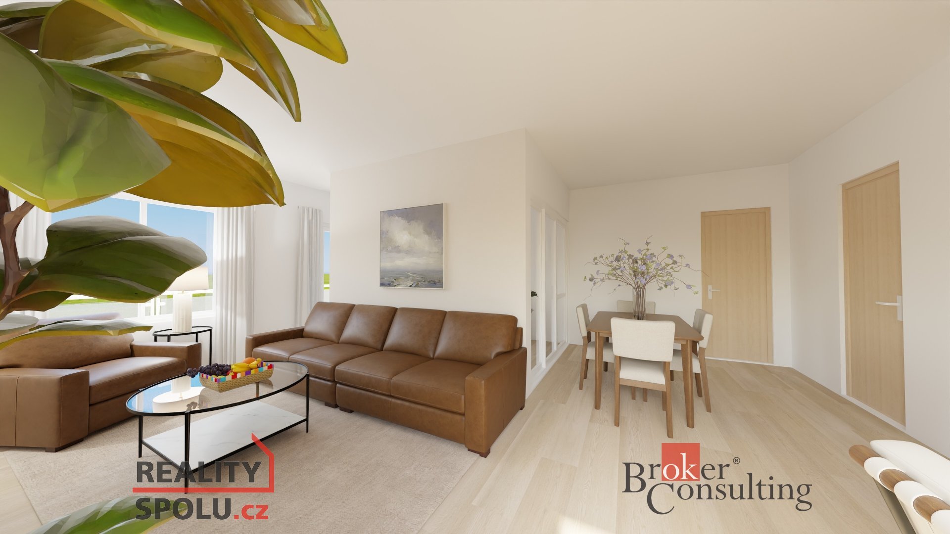 Krásný světlý byt 3+kk v Poděbradech