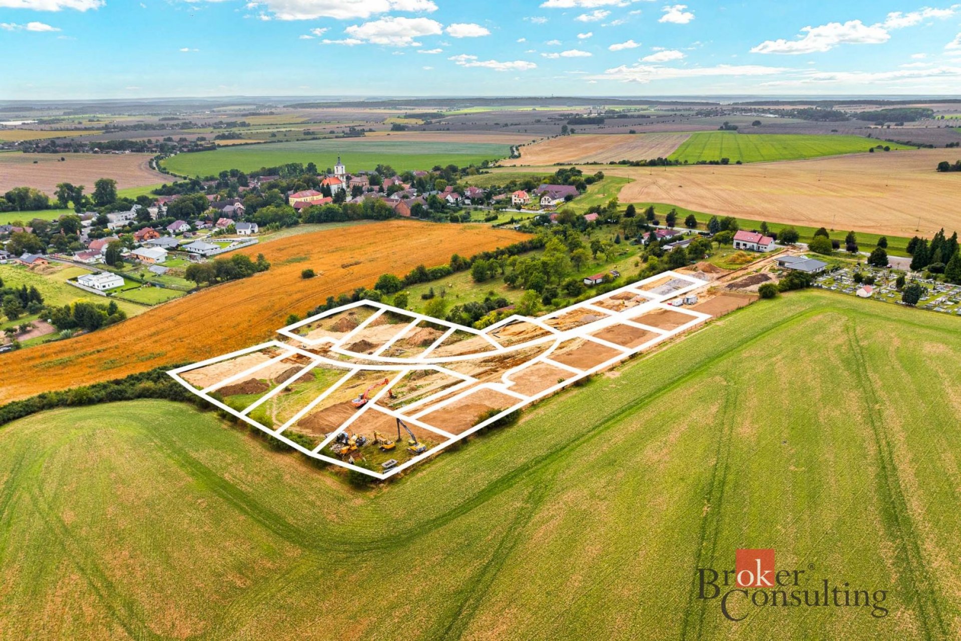 Prodej stavebních pozemků ve Starém Bydžově