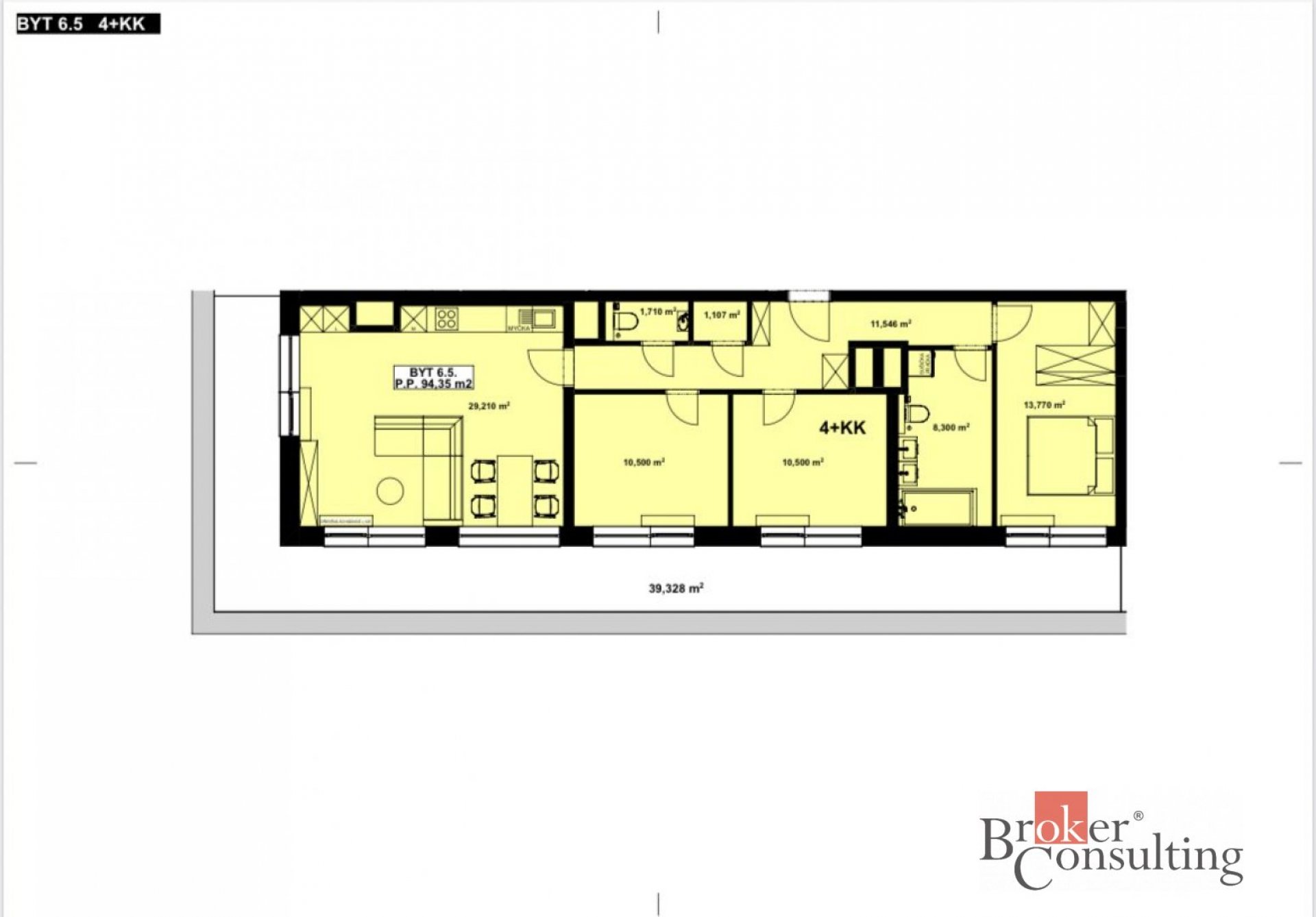 Prodej, byty/4+kk, 133.68 m2, Lesík 3382, 27201 Kladno, Kladno [ID 76455]
