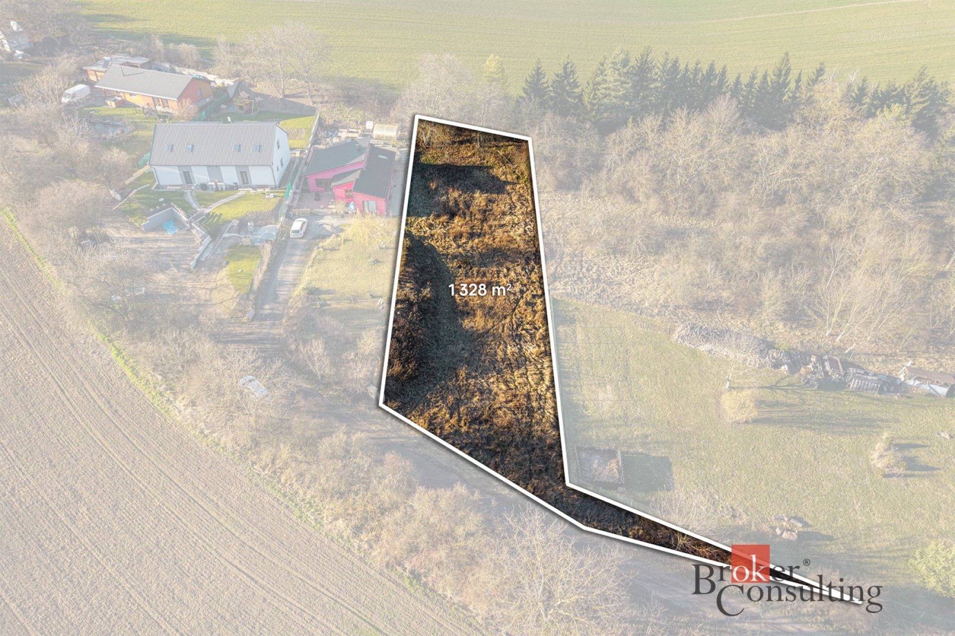 Prodej, pozemky/bydlení, 1328 m2, 27325 Zvoleněves, Kladno [ID 82032]