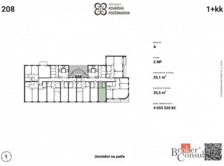 Prodej bytu, 1+kk, 31,28 m²