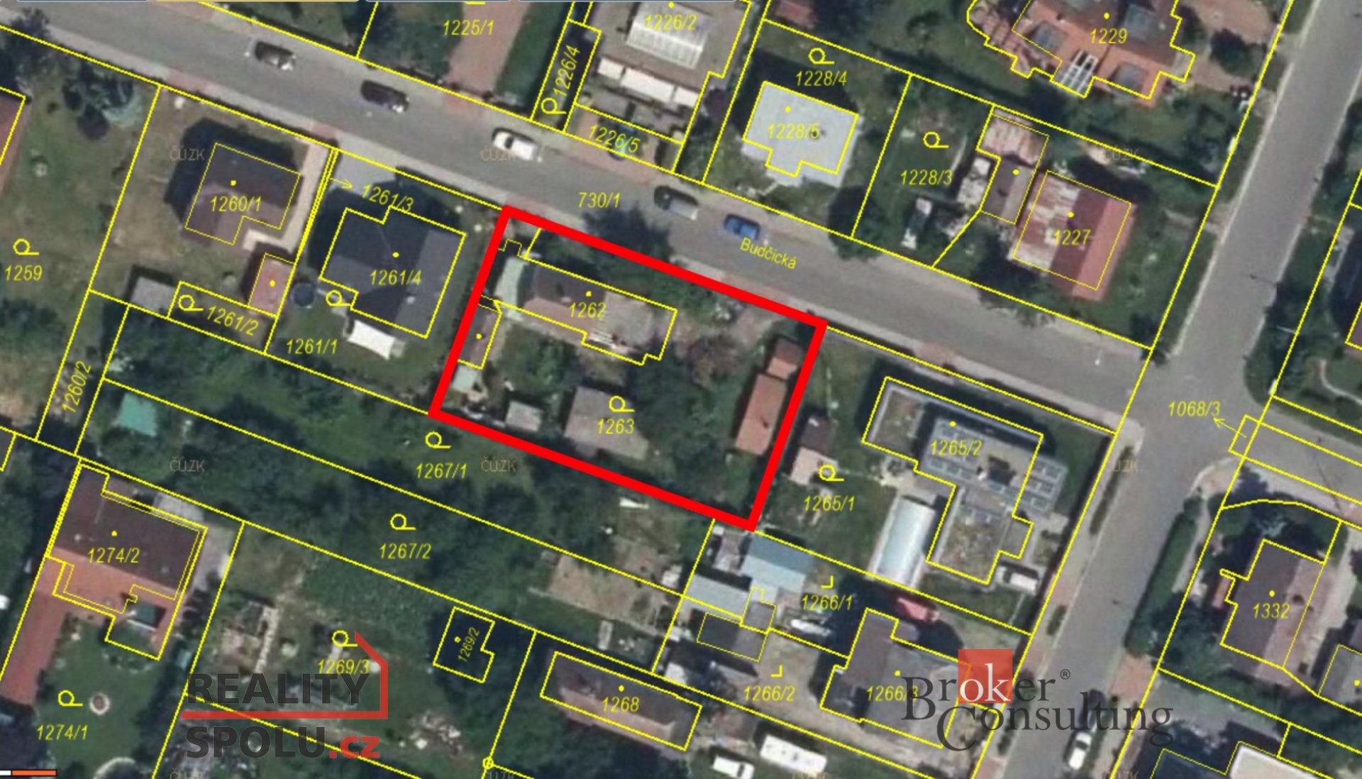 Prodej, stavební pozemek, 873 m2, Praha - Újezd nad Lesy, ul. Budčická