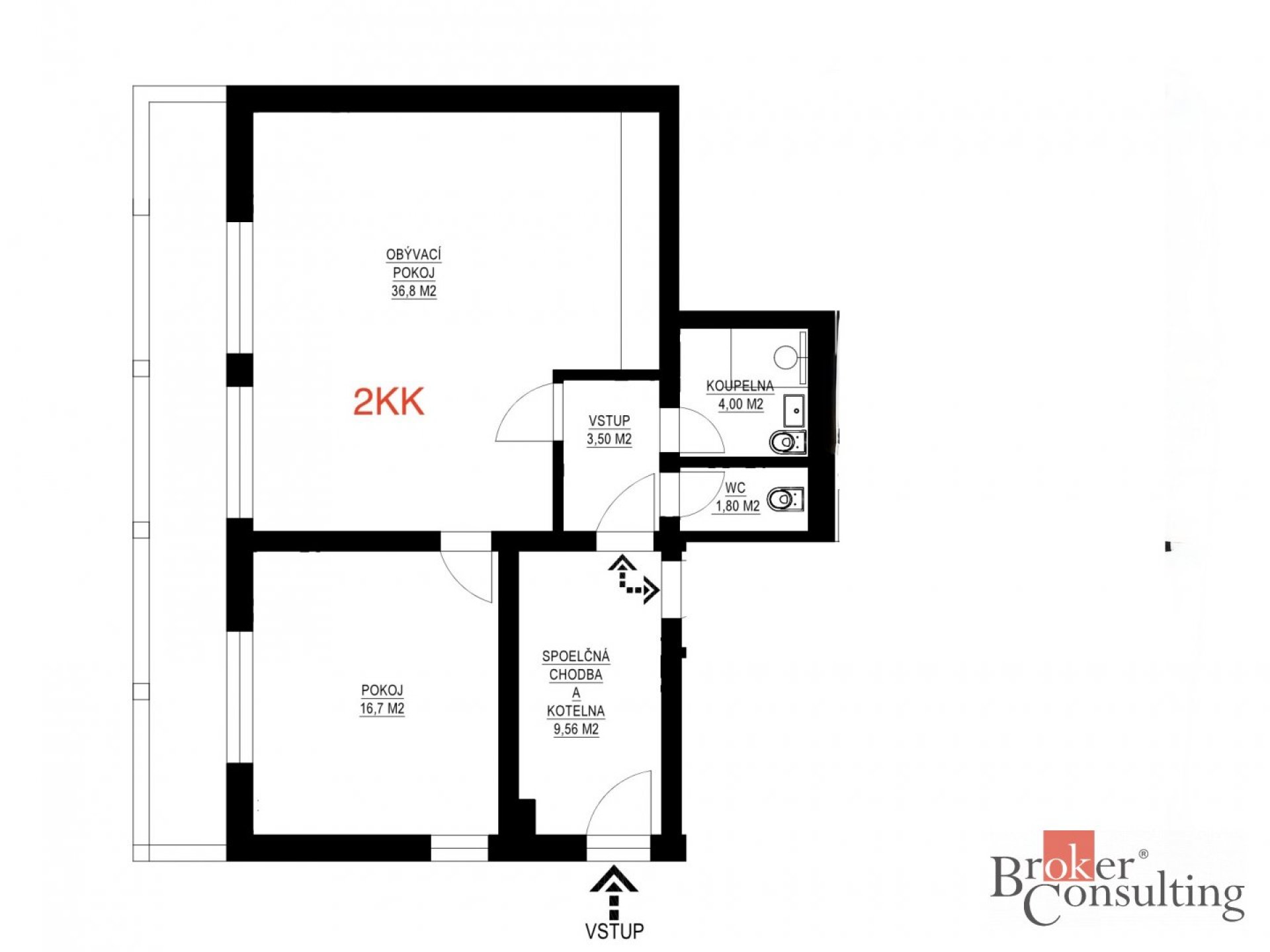 Prodej, byty/2+kk, 63.8 m2, 67124 Vrbovec, Znojmo [ID 83079]